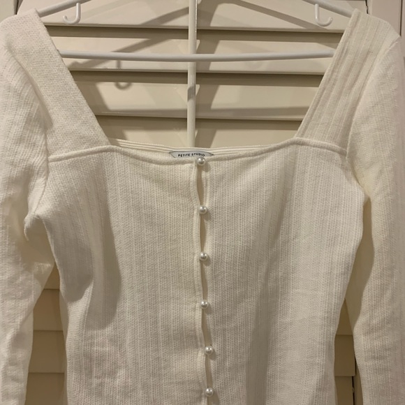 Petite Studio Juliet White Top - Picture 12 of 16